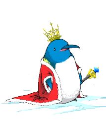 Rule 34 | animal, animal focus, bird, crown, ice, lowres, original, penguin, robe, scepter