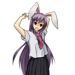 Rule 34 | 1girl, animal ears, female focus, lowres, rabbit ears, reisen udongein inaba, ruit, simple background, solo, standing, touhou, white background