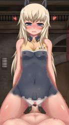 Rule 34 | 1futa, 1girl, absurdres, animal ears, bed, blonde hair, blue eyes, blush, bodypaint, breasts, censored, cheerleader, cowgirl position, cum, futa with female, futanari, girl on top, heart, heart censor, helma lennartz, highres, long hair, lying, medium breasts, monizumi ishikawa, multiple girls, navel, nipples, nude, on back, open mouth, penis, pointless censoring, pov, pussy, pussy juice, see-through, sex, solo focus, straddling, strike witches, strike witches: suomus misfits squadron, sweat, vaginal, world witches series