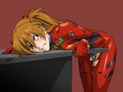 Rule 34 | 1girl, aftersex, angry, arm support, blue eyes, bodysuit, brown hair, chain, chained, clenched teeth, cum, cum in pussy, cumdrip, female pubic hair, forced, hair ornament, hairpin, himemura saki, long hair, looking at viewer, moaning, neon genesis evangelion, plugsuit, pubic hair, red bodysuit, restrained, saliva, saliva trail, shiny clothes, souryuu asuka langley, teeth, torn bodysuit, torn clothes, twintails