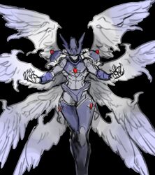 Rule 34 | 1boy, chaosdukemon, digimon, digimon (creature), dukemon chaos mode, male focus, solo, wings