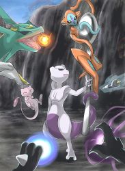 Rule 34 | alien, arceus, claws, creatures (company), darkrai, deoxys, deoxys (normal), dragon, energy, fire, fireball, game freak, gen 1 pokemon, gen 3 pokemon, gen 4 pokemon, hat, highres, horns, legendary pokemon, lucario, mew (pokemon), mewtwo, monster, mythical pokemon, nintendo, pokemon, pokemon (creature), rayquaza, spoon, surreal, tail, tentacles, turizao, what, when you see it