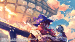 Rule 34 | 2boys, aircraft, airship, capelet, closed mouth, coat, commentary request, crescent print, fingerless gloves, fur-trimmed capelet, fur trim, gloves, hair between eyes, hat, headphones, high collar, high priest (ragnarok online), high wizard (ragnarok online), looking at another, male focus, multicolored coat, multiple boys, official art, official wallpaper, open mouth, pink eyes, print headwear, purple headwear, ragnarok online, ragnarok origin, red capelet, red coat, red hair, shirt, short hair, smile, star (symbol), star print, tokio (okt0w0), two-tone coat, upper body, white coat, white gloves, white hair, white shirt, witch hat