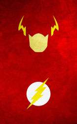Rule 34 | dc comics, emblem, flash (series), lightning bolt symbol, mask, minimalist, no humans, red theme, simplistic, solo, the flash