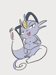 Rule 34 | 1girl, :3, alolan form, alolan meowth, anal, anal fingering, animal ears, animal hands, anus, black eyes, breast hold, breasts, cat ears, cat tail, creatures (company), female focus, female masturbation, fingering, full body, furry, furry female, game freak, gen 7 pokemon, grey background, half-closed eyes, highres, leg lift, looking at viewer, masturbation, navel, nintendo, nipples, nude, open mouth, pokemon, pokemon (creature), pussy, simple background, sitting, small breasts, solo, spread legs, tail, tongue, tongue out, uncensored, vono (voon), whiskers