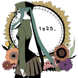 Rule 34 | 1925 (vocaloid), 1girl, catgirl0926, hatsune miku, long hair, looking at viewer, solo, very long hair, vocaloid