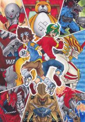 appmon digimon digimon_adventure digimon_universe:_appli_monsters durandamon examon gaiamon_(appmon) jesmon mamemon metalgreymon_(virus) monzaemon shinkai_haru wargreymon yagami_taichi