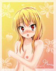 Rule 34 | 1girl, blonde hair, nipples, nude, red eyes, sakura-sou no pet na kanojo, shiina mashiro