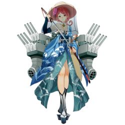 Rule 34 | 1girl, cannon, full body, japanese clothes, katana, kimono, kumano (victory belles), official art, pink hair, saber (weapon), salmon88, simple background, solo, standing, sword, victory belles, weapon, white background, yellow eyes