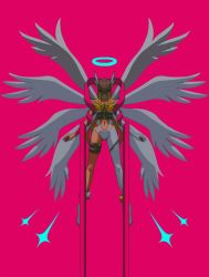 Rule 34 | absurdres, angel, angewomon, belt, covered eyes, digimon, highres, multiple wings, wings