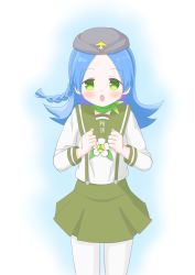 Rule 34 | 1girl, blue hair, green skirt, highres, sailor collar, skirt, tagme, tokorozawa-tan