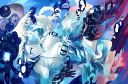 Rule 34 | 1girl, absurdres, blue eyes, dress, flower, fukazaki, hair over one eye, hat, highres, huge filesize, jewelry, kantai collection, long hair, looking at viewer, pale skin, seaport summer princess, skirt, sleeveless, sleeveless dress, solo, underwater, white dress, white hair, white skirt