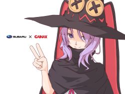 Rule 34 | gainax, hat, houkago no pleiades, nanako (houkago no pleiades), purple hair, v, witch hat