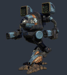 Rule 34 | 3d, arm cannon, battletech, commentary, concept art, damaged, dirty, energy cannon, english commentary, highres, machinery, mad cat (battletech), mecha, missile pod, no humans, nose art, radio antenna, realistic, robot, roundel, science fiction, solo, vertexnormal, walker (robot), weapon, window