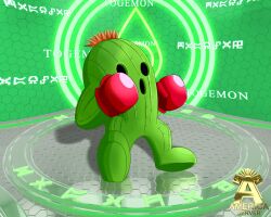 Rule 34 | 1other, boxing gloves, cactus, digimon, digimon (creature), other focus, solo, togemon