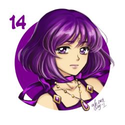 Rule 34 | 1girl, 2019, bishoujo senshi sailor moon, choker, closed mouth, collarbone, dated, jewelry, kay-i, looking at viewer, medium hair, necklace, portrait, purple eyes, purple hair, purple ribbon, ribbon, ribbon choker, sailor saturn, signature, simple background, solo, white background