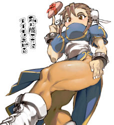 Rule 34 | bracelet, brown pantyhose, capcom, chinese clothes, chun-li, jewelry, muscular, pantyhose, pelvic curtain, simple background, sketch, solo, spiked bracelet, spikes, standing, street fighter, street fighter iv (series), thick thighs, thighs, valentine, white background, ysk!