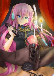 Rule 34 | feet, footjob, megurine luka, penis, tagme, thighhighs, uncensored, vocaloid, whip
