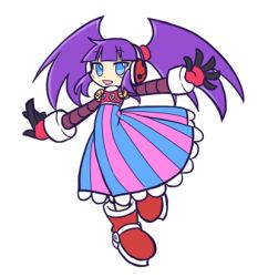 Rule 34 | 1girl, android, blue eyes, call (mighty no. 9), call d, eyebrows, hairband, headphones, long hair, lowres, mighty no. 9, open mouth, purple hair, robot, skirt, solo, twintails