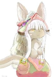 Rule 34 | 10s, artist request, rabbit, furry, made in abyss, nanachi (made in abyss), short hair, white hair