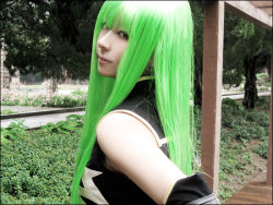 Rule 34 | c.c., c.c. (cosplay), chinese text, code geass, cosplay, green hair, photo (medium), tagme