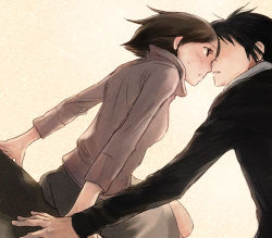 00s 1boy 1girl brown_hair couple hetero lowres nodame_cantabile short_hair