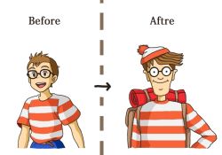 Rule 34 | 2boys, aged up, bad id, bad pixiv id, before and after, crossover, english text, engrish text, glasses, hat, krn, krrn, majo no takkyuubin, male focus, multiple boys, parody, ranguage, shirt, striped clothes, striped shirt, studio ghibli, tombo (majo no takkyuubin), truth, typo, wally (where&#039;s wally), where&#039;s wally