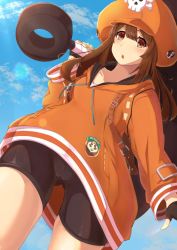 Rule 34 | anchor, bike shorts, cameltoe, guilty gear, hat, highres, hood, hoodie, may (guilty gear), pirate hat, tagme, yu sk usk39