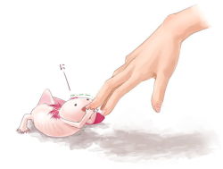 Rule 34 | axolotl, biting, finger biting, nakashima (middle earth), original, salamander, tagme