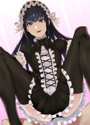 Rule 34 | 2boys, absurdres, black hair, black lips, black panties, choker, clothed male nude male, crossdressing, elbow gloves, frilled choker, frilled gloves, frilled hairband, frilled skirt, frills, gloves, gothic lolita, grey eyes, hairband, highres, ippo, lolita fashion, long hair, moyashimon, multiple boys, nude, panties, penis, pleated skirt, puffy short sleeves, puffy sleeves, ribbon, short sleeves, sidelocks, skirt, smile, solo focus, squatting, thighhighs, trap, underwear, very long hair, yuuki kei