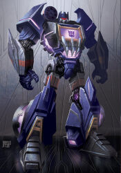 Rule 34 | commentary, concept art, cybertron, decepticon, emblem, english commentary, jamesdaly, light, machinery, mecha, no humans, official art, official style, production art, realistic, robot, science fiction, signature, soundwave (transformers), transformers, transformers: fall of cybertron