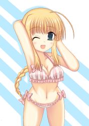 Rule 34 | 1girl, absurdres, blonde hair, green eyes, highres, silfa (to heart), swimsuit, to heart, to heart (series), to heart 2, to heart 2 ad