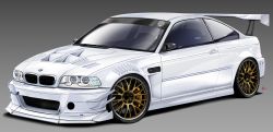 Rule 34 | bmw, bmw 3 series, bmw e46, bmw m3, car, commission, dated, gradient background, headlight, highres, logo, motor vehicle, no humans, original, signature, silenxe, solo, spoiler (automobile), vehicle focus