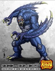 Rule 34 | colossal kaiju combat, creepy pasta, crossover, giant, giant monster, glowing, kaijuu, matt frank, monster, solomon (colossal kaiju combat), sunstone games