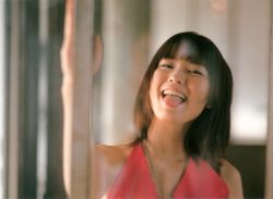 Rule 34 | 1girl, :p, asian, brown hair, halterneck, ichikawa yui, indoors, long hair, looking at viewer, photo (medium), smile, solo, tongue, tongue out