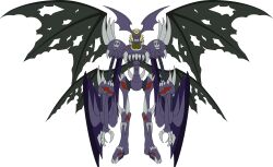 Rule 34 | 1boy, absurdres, claws, digimon, digimon (creature), highres, male focus, mask, neovamdemon, neovamdemon darkness mode, solo, transparent background, vampire, wings