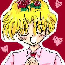 Rule 34 | 1990s (style), akazukin chacha, barabaraman, closed eyes, flower, lowres, open mouth, rose
