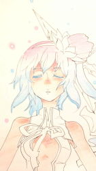 Rule 34 | 1girl, alfa system, breasts, coat, closed eyes, flower, kanonno grassvalley, open mouth, pink hair, ribbon, tales of (series), tales of the world radiant mythology 3