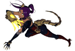 Rule 34 | 1girl, absurdres, bleach, bleach: brave souls, breasts, claws, clenched hands, dark skin, dress, fighting stance, flower, full body, gloves, high ponytail, highres, kubo tite, large breasts, leotard, looking at viewer, official art, purple dress, purple hair, rose, shihouin yoruichi, sideboob, simple background, smile, weapon, wide hips, yellow eyes