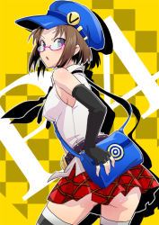 Rule 34 | 1girl, ass, atlus, breasts, female focus, hat, looking back, marie (persona 4), persona, persona 4, persona 4 the golden, skirt, solo