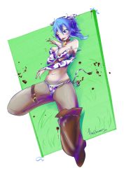 Rule 34 | absurdres, animal print, asada shino, bikini, blue eyes, blue hair, blush, boots, breasts squeezed together, breasts, chocolate, choker, cow girl, cow print, cowbell, flatpancakesjim, gun gale online, highres, horns, jumping, leather, leather boots, leg belt, legs apart, licking, lingerie, liquid, medium breasts, milk, one boot, one eye closed, one knee up, revealing clothes, sinon, swimsuit, sword art online, tail, thong, tongue, tongue out, underwear, wink