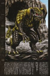 Rule 34 | cave, giant, giant monster, godzilla (series), godzilla vs. mechagodzilla (1974), kaijuu, king caesar, lion, monster, red eyes, toho, torisawa yasushi