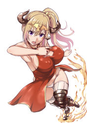 Rule 34 | 10s, 1girl, aleeza (granblue fantasy) (cosplay), aliza (granblue fantasy), alternate costume, bare shoulders, blonde hair, bouncing breasts, breasts, china dress, chinese clothes, cleavage, cleavage cutout, clothing cutout, cosplay, covered erect nipples, draph, dress, ganari ryuu, granblue fantasy, hair between eyes, highres, horns, impossible clothes, kawakami mai, large breasts, long hair, looking at viewer, mole, mole under eye, musaigen no phantom world, panties, purple eyes, serious, side ponytail, sideboob, sketch, solo, thighhighs, trait connection, underwear, white panties