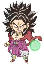 Rule 34 | 10s, 1boy, angry, black hair, blank eyes, bracelet, broly (dragon ball z), dragon ball, dragon ball heroes, dragonball z, earrings, gauntlets, gold footwear, jewelry, male focus, monkey tail, muscular, open mouth, pants, saiyan, shoes, solo, spiked hair, standing, super saiyan, super saiyan 4, tail, teeth, white background, white pants, yashiyon