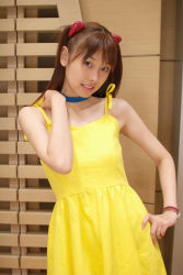 Rule 34 | cosplay, dress, minato misa, neon genesis evangelion, photo (medium), souryuu asuka langley (cosplay), tagme, yellow dress