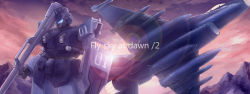 Rule 34 | absurdres, aircraft, airplane, atsushi/hao, blue destiny 01, gundam, gundam side story: the blue destiny, highres, jet, mecha, mitsubishi f-2, robot, shield, weapon