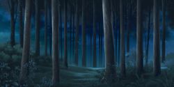 Rule 34 | forest, grass, moonlight, nature, night, no humans, outdoors, plant, scenery, tagme, tree