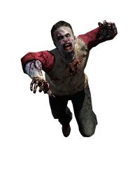 Rule 34 | absurdres, blood, capcom, full body, highres, jumping, male focus, official art, resident evil, resident evil 6, teeth, transparent background, zombie