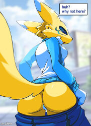 digimon digimon_(creature) fluffy fox_girl fox_tail furry furry_female renamon tail