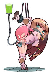 Rule 34 | 00s, 1girl, ass, bdsm, bit gag, breasts, breasts out, censored, chibi, dildo, fang, female focus, gag, gagged, kometsubu, koukawa asuka, large breasts, legs, legs up, lilith-soft, long hair, nipple clamps, nipples, object insertion, restrained, sex toy, simple background, solo, sweat, taimanin (series), taimanin asagi, taimanin asagi kessen arena, tears, torn clothes, vaginal, very long hair, white background